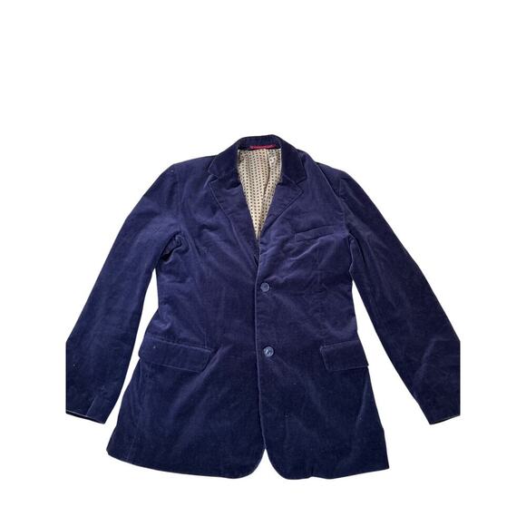 Black Rivet men's blazer jacket sport coat Velvet velour two button Purple XL - Picture 1 of 7